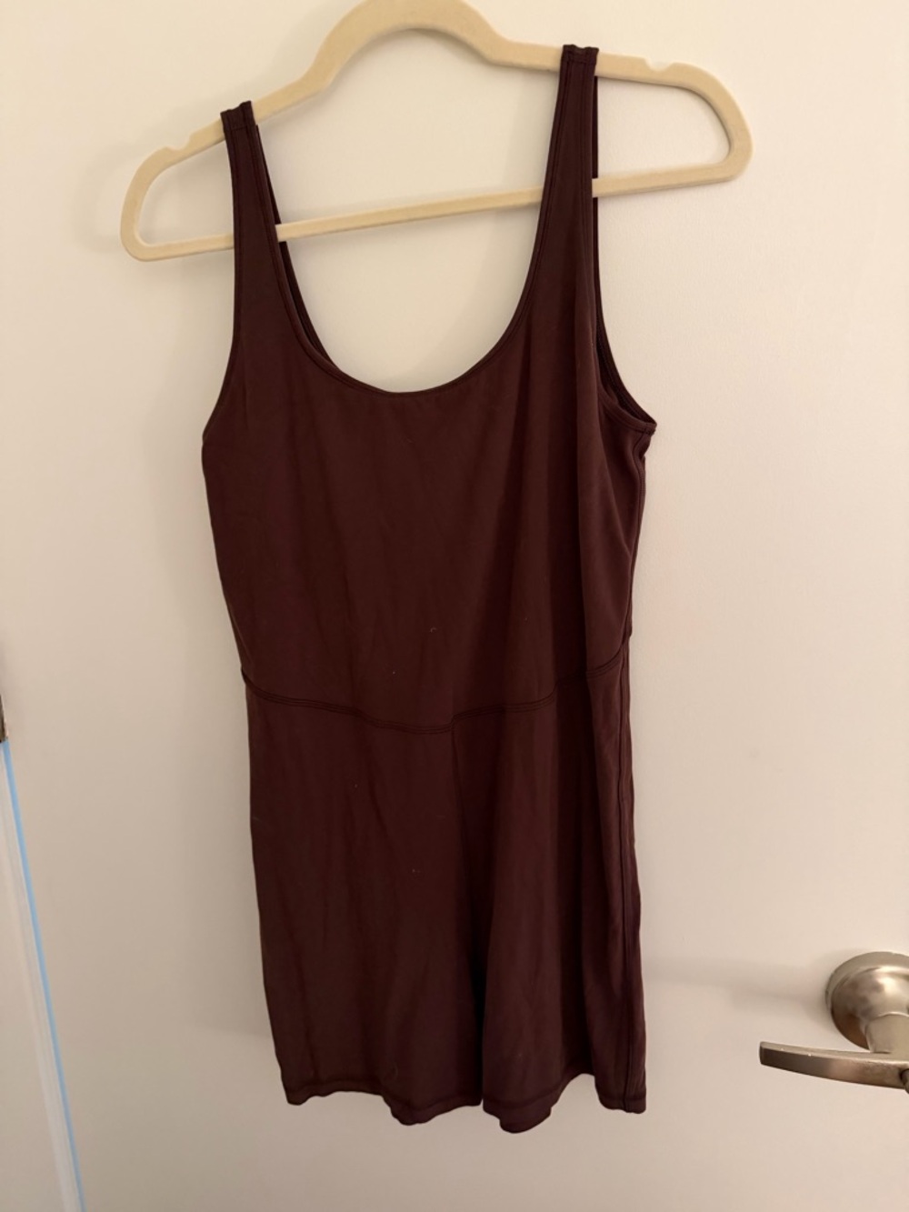 TNA Brown Scoop Neck Romper